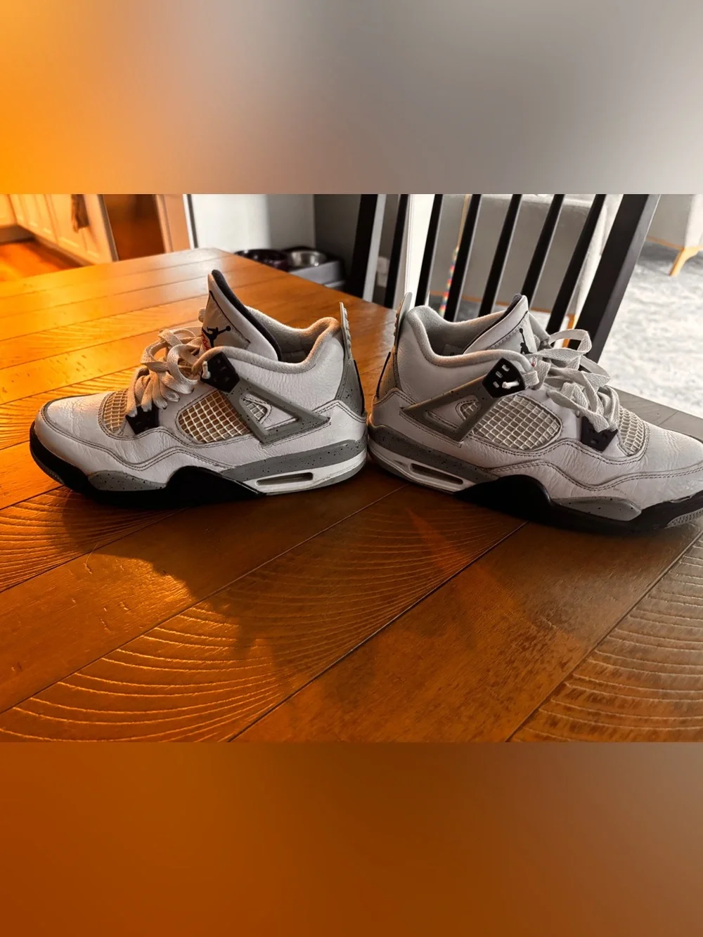 Jordan Retro 4 Sneakers - White, midnight navy
